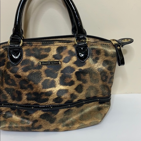 Franco Sarto | Mini Leonard Print Handbag + Change Purse | Travel Bag Set Case - Picture 5 of 8